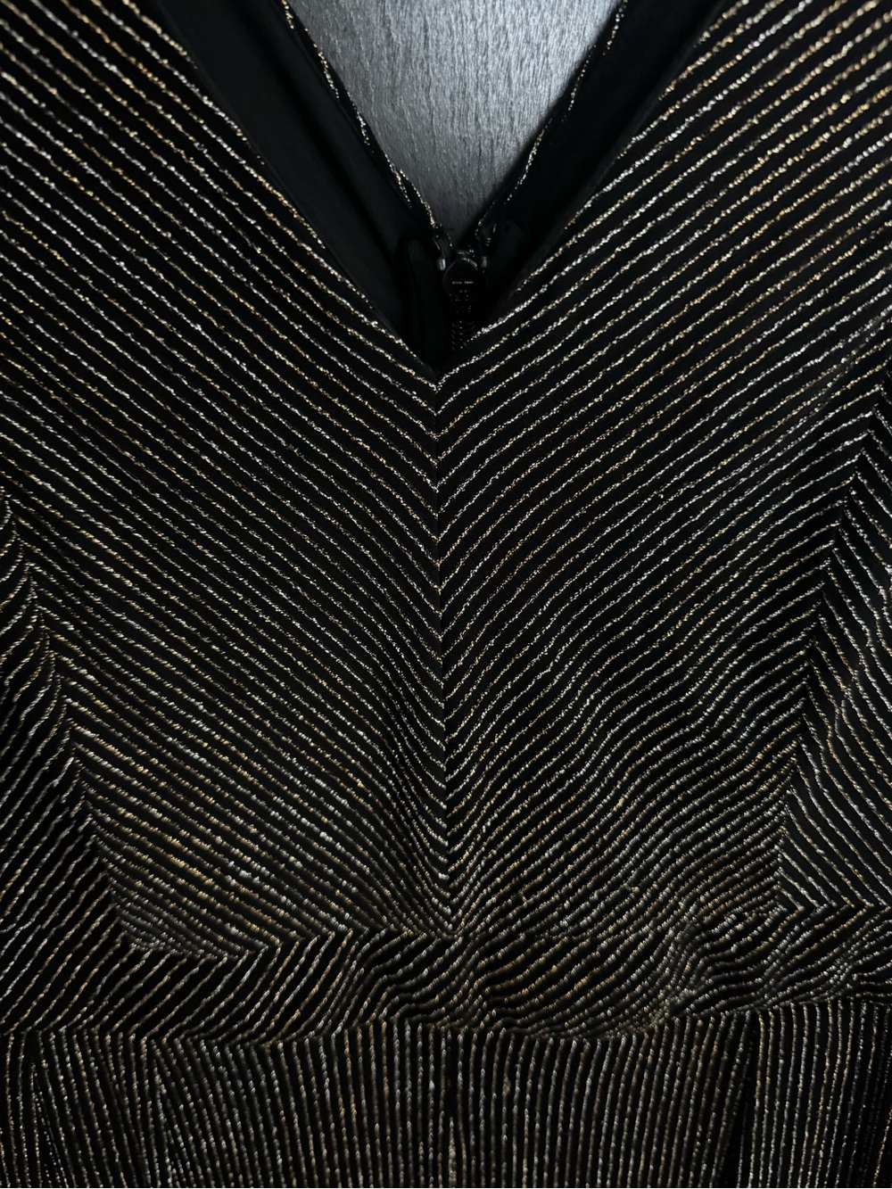 torrid Metallic Wide-Leg Sleeveless Jumpsuit in black gold and silver - Picture 5 of 7